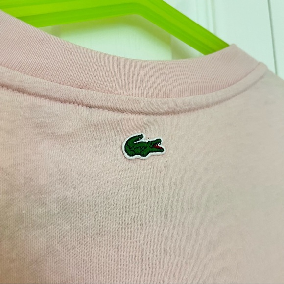 🆕Lacoste girl cotton t-shirt size10 140cm light pink - Picture 5 of 6